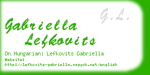 gabriella lefkovits business card
